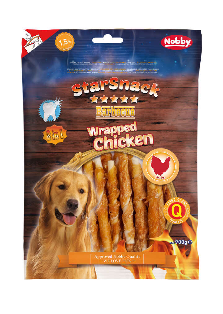 Nobby Hundeleckerli StarSnack Barbecue Wrapped Chicken